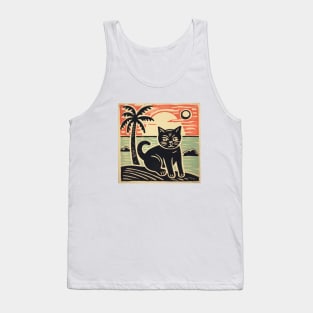 Lino Hawaiian Kitty Tank Top